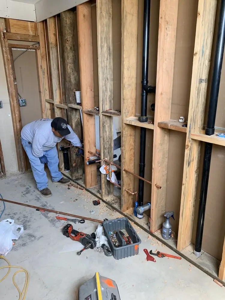Commercial rough-in plumbing for Water Heater Replacement in Hermitage